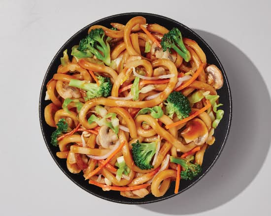Teppanyaki végétarien avec nouilles