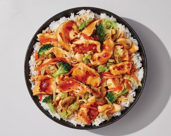 Poulet Teppanyaki avec riz