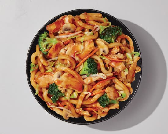 Poulet Teppanyaki aux nouilles