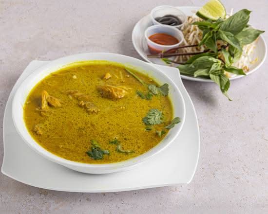 23. Chicken Curry Rice Noodle Soup