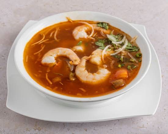 129. Tom Yum Chicken or Shrimp Vermicelli Soup