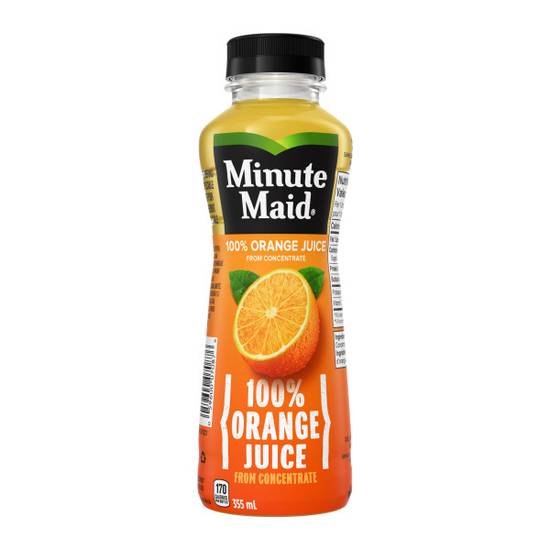 Minute Maid Orange Juice Bottle, 355 mL