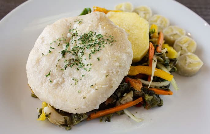 Callaloo and Saltfish with provisions( THUR,FRI, & SAT)