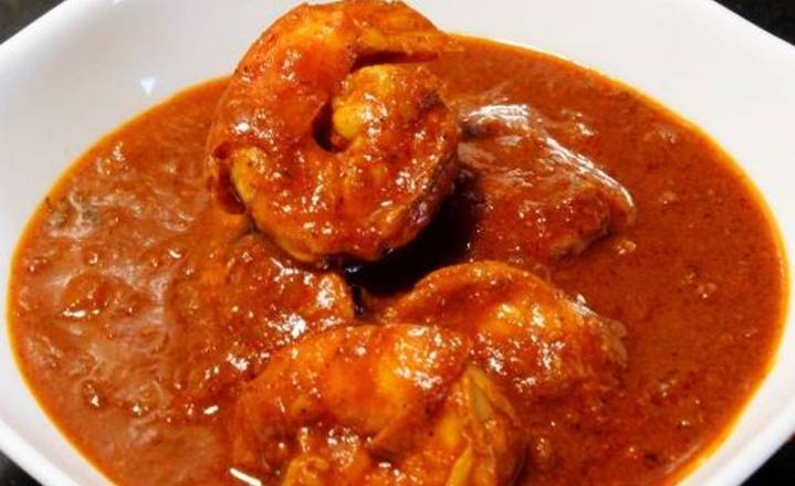 CREVETTES VINDALOO+RIZ NATURE  // SHRIMP VINDALOO+RICE