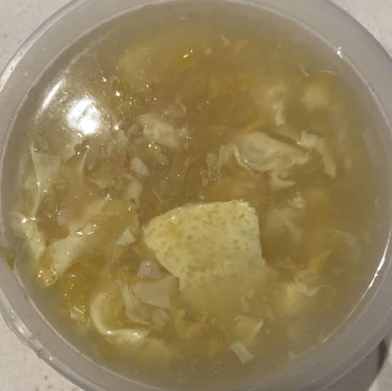 Chicken with Egg Corn Soup
