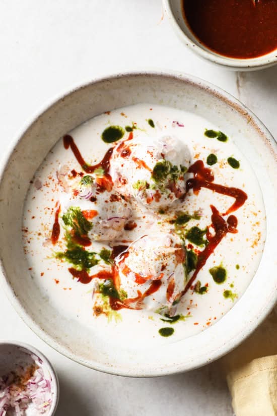 Dahi Bhalle (4 pcs) / Dahi Bhalle (4 pièces)