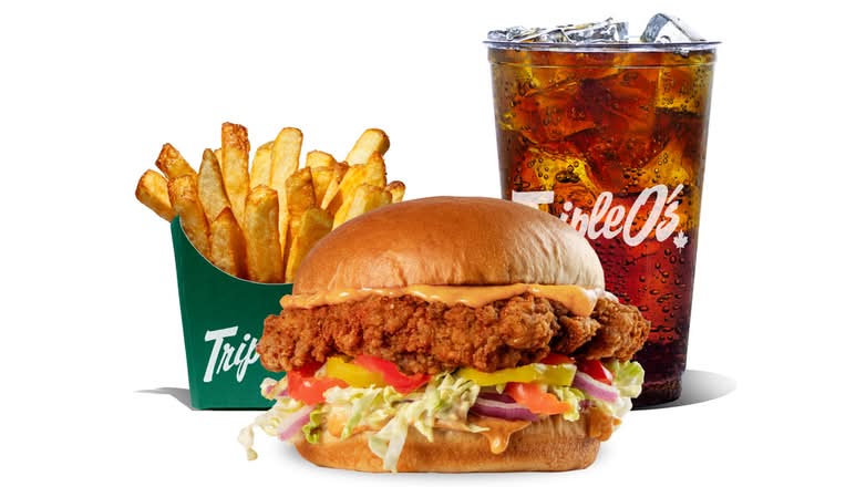 Southwest Crispy Chicken Burger Combo