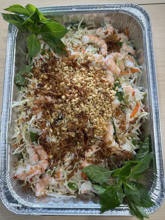 #.VEGGIE SALAD ON PRAWNS -GỎI RAU CỦ TÔM