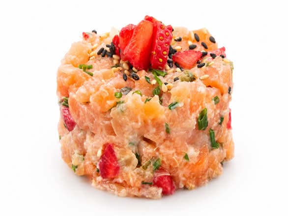 Mini Tartare Saumon Fraises/Mini Strawberry Salmon Tartare