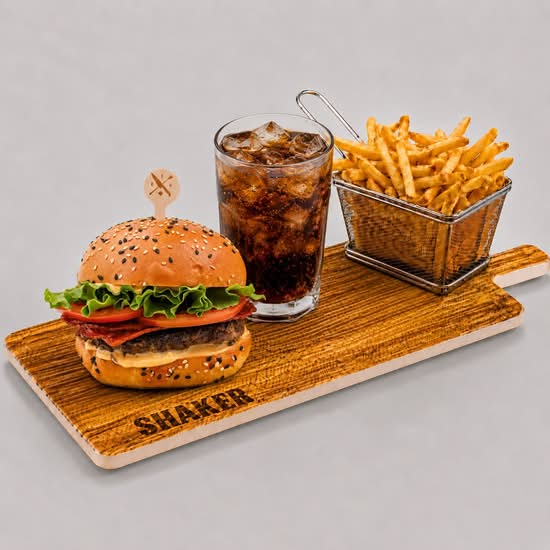 Combo Burger, frites, boisson