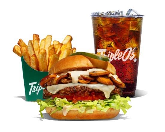 Monty Mushroom Burger Combo