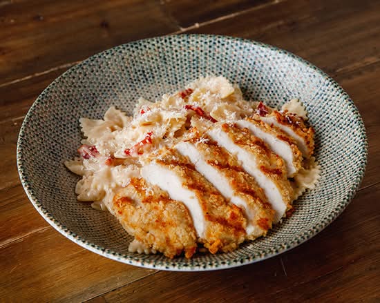 Asiago Chicken Bow-ties