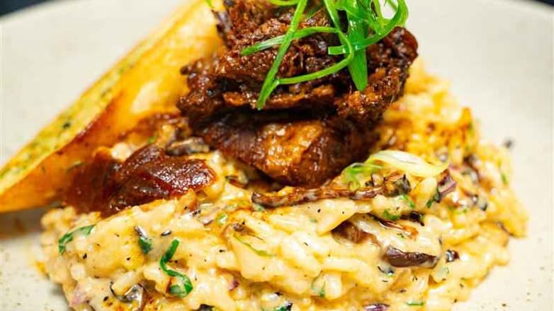 Short Rib and Wild Mushroom Risotto