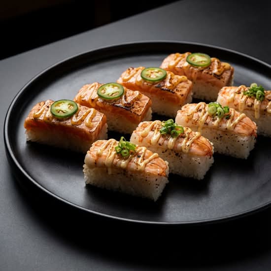 Aburi Sushi Duo 16pcs (8 Salmon, 8 Shrimp)