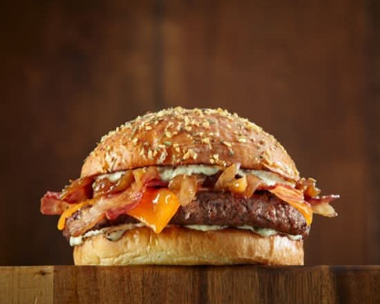 Garlic Flame Stack Burger