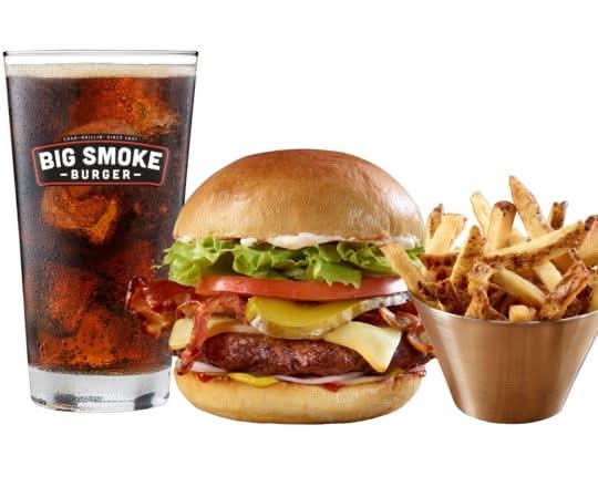 Smokey Cheddar Bacon Burger Combo