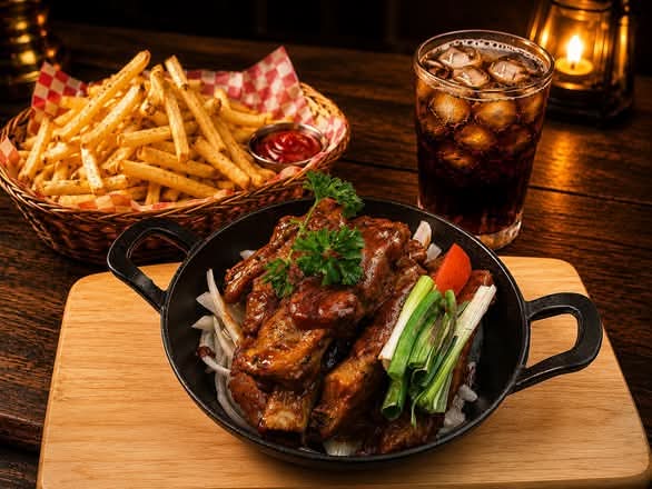 Spicy Gochujang Pork Back Ribs Fries Combo