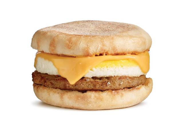 Chef-d’oeuf Avec Saucisse Sur Muffin Anglais (English Muffin Sausage & Egger)