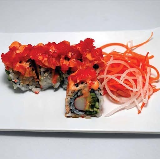 Rouleau au saumon fumé épicé / Spicy smoked salmon roll