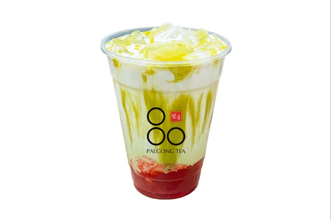 Strawberry Matcha Milk Tea