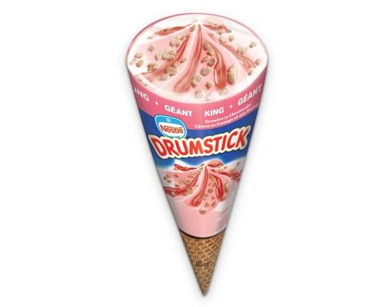 Drumsticks (Gâteau au fromage aux fraises / Strawberry Cheesecake)