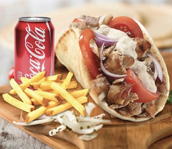 Chicken Souvlaki wrap Combo