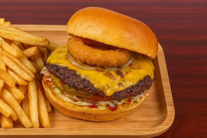 Onion Ring Smash Burger