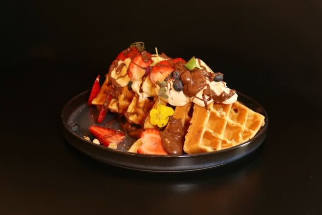 Banane, Fraises, Bleuets Et Nocciolata
