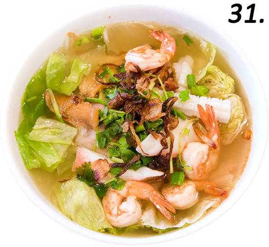 31- Seafood Rice Noodle Soup (Bowl)