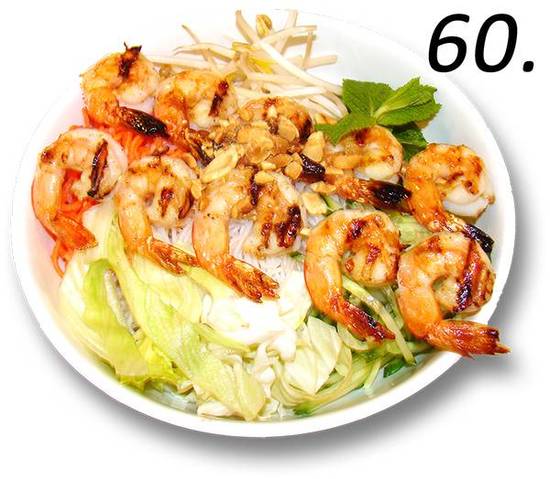 60- Vermicelli Grilled Shrimp (Bowl)
