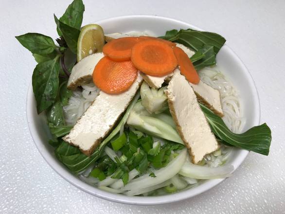 20- Phở Vegetable & Tofu with Veggie Broth- Phở Rau Cải & Tàu Hủ (Bowl)