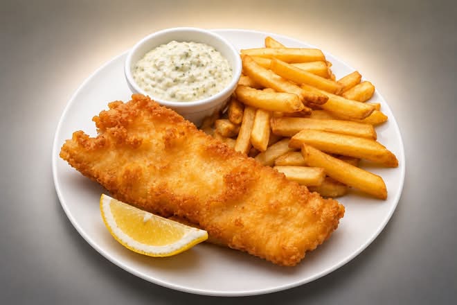 Fish & Chips (Salmon)