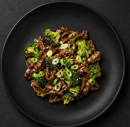 Bœuf sauté avec brocoli