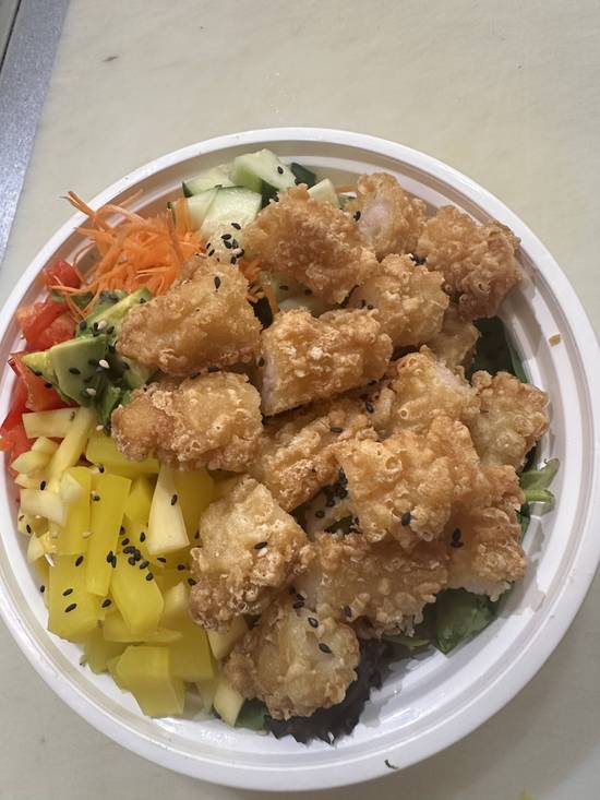 Bol de Poké aux Crevettes Panées / Breaded Shrimp Poke Bowl