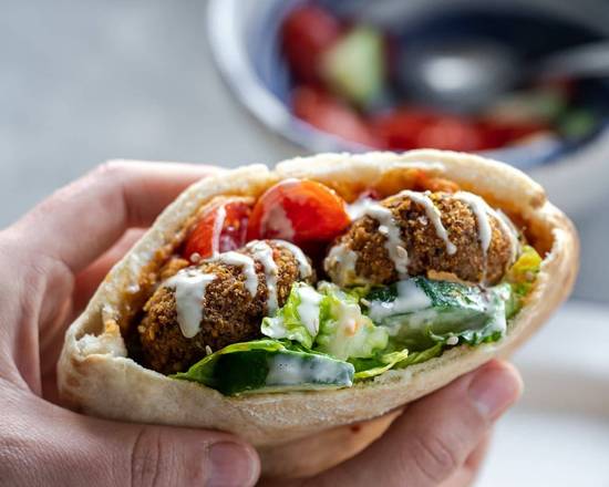 Falafel Veggie Pita Wrap