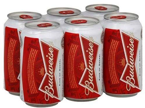 6 Pack- Budweiser