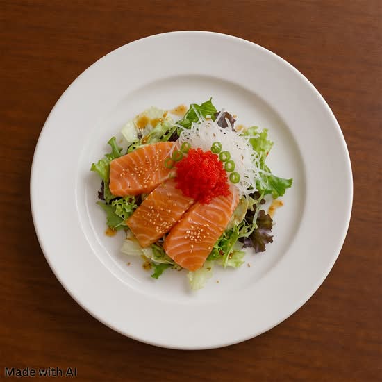 Spicy Salmon Sashimi Salad