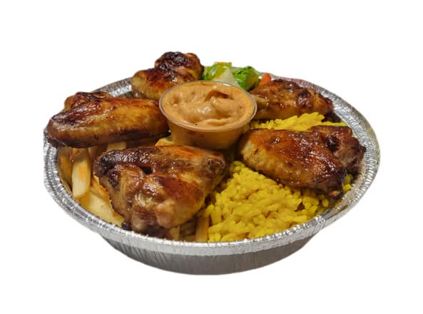 ASSIETTE AILES DE POULET GRILLÉES