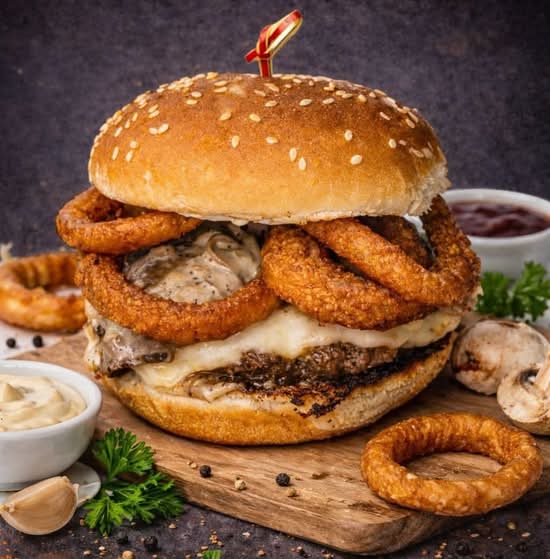 Swiss Mushroom Burger