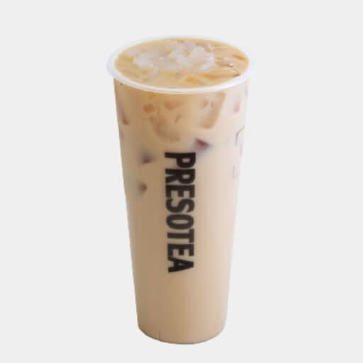 Thé au lait avec gelée de litchi / Lychee Jelly Milk Tea