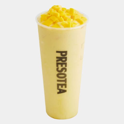 Frappé glacé mangue fraîche et noix de coco / Fresh Mango Coconut Slush