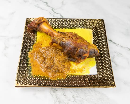 Lamb Shank with Rice