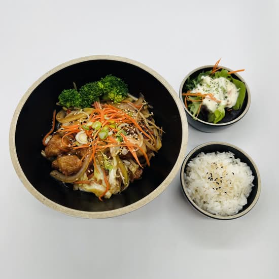Stir Fry Chicken Teriyaki Don