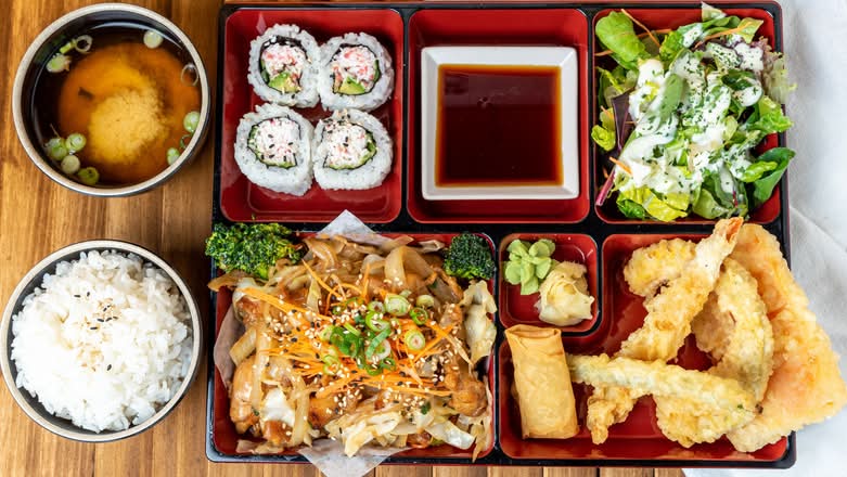 Stir Fry Chicken Teriyaki Bento