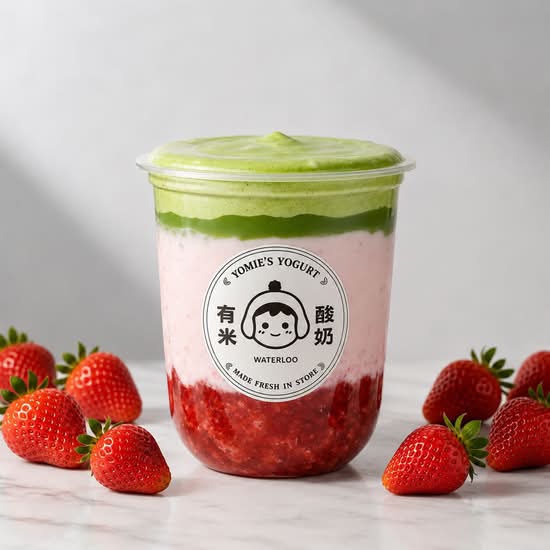 🍓Strawberry Matcha Latte