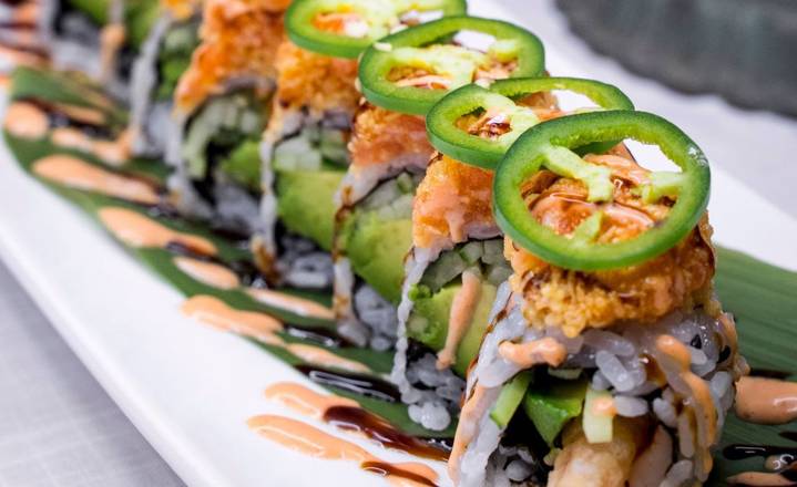Spicy Salmon Dragon Roll