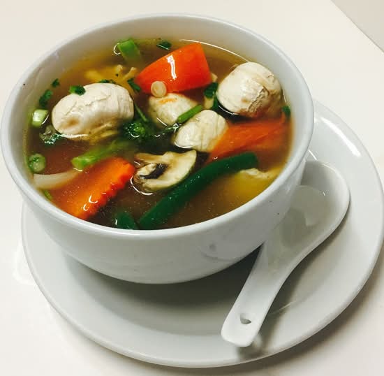 Thai Lemongrass Soup (Tom Yum)