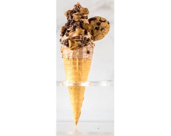 Sundae Deluxe( sundae crème glacée trempage & garnis)