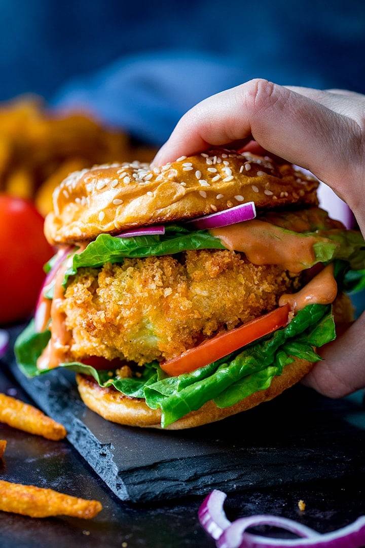 Cream Burger (Punjabi Style)