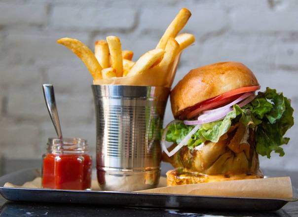 Samosa patty burger